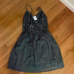 NEW hollister sequin skater dress